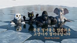 [Ep.03] 꽁꽁 얼어붙은 한강 위로 고양이가 걸어다닙니다 #챌린지 #챌린지노래 #Coda #에피소드 #whiskai #구글위스크 #꽁꽁얼어붙은한강위로고양이가걸어다닙니다